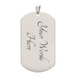My Son| Be The Miracle - Dog Tag Military Chain