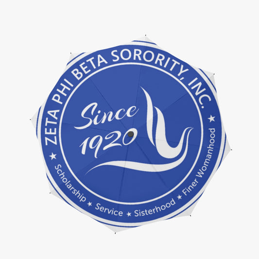 Zeta Phi Beta Automatic UV Protection Umbrella