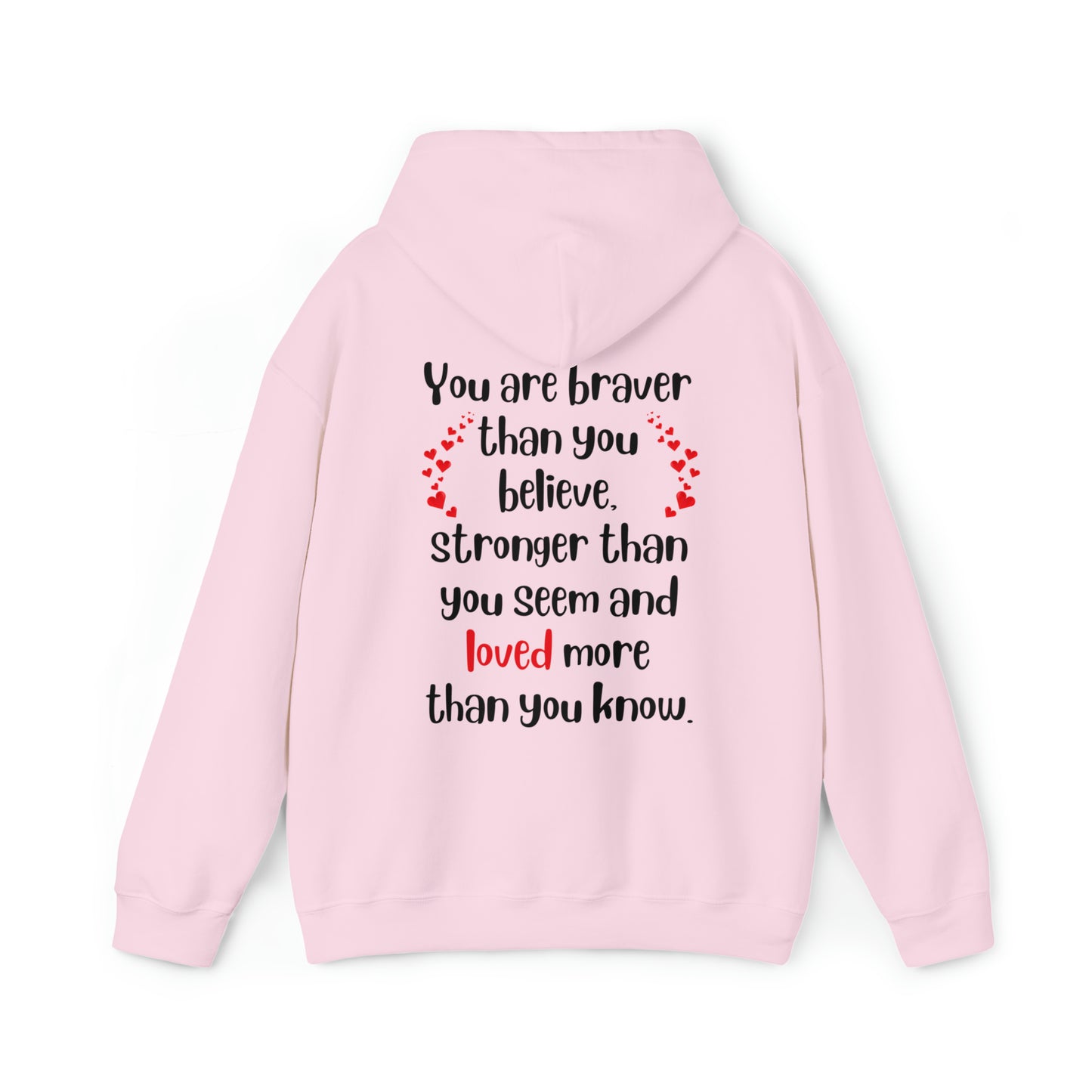 Brave, Strong & Loved Unisex Heavy Blend™ Hooded Sweatshirt