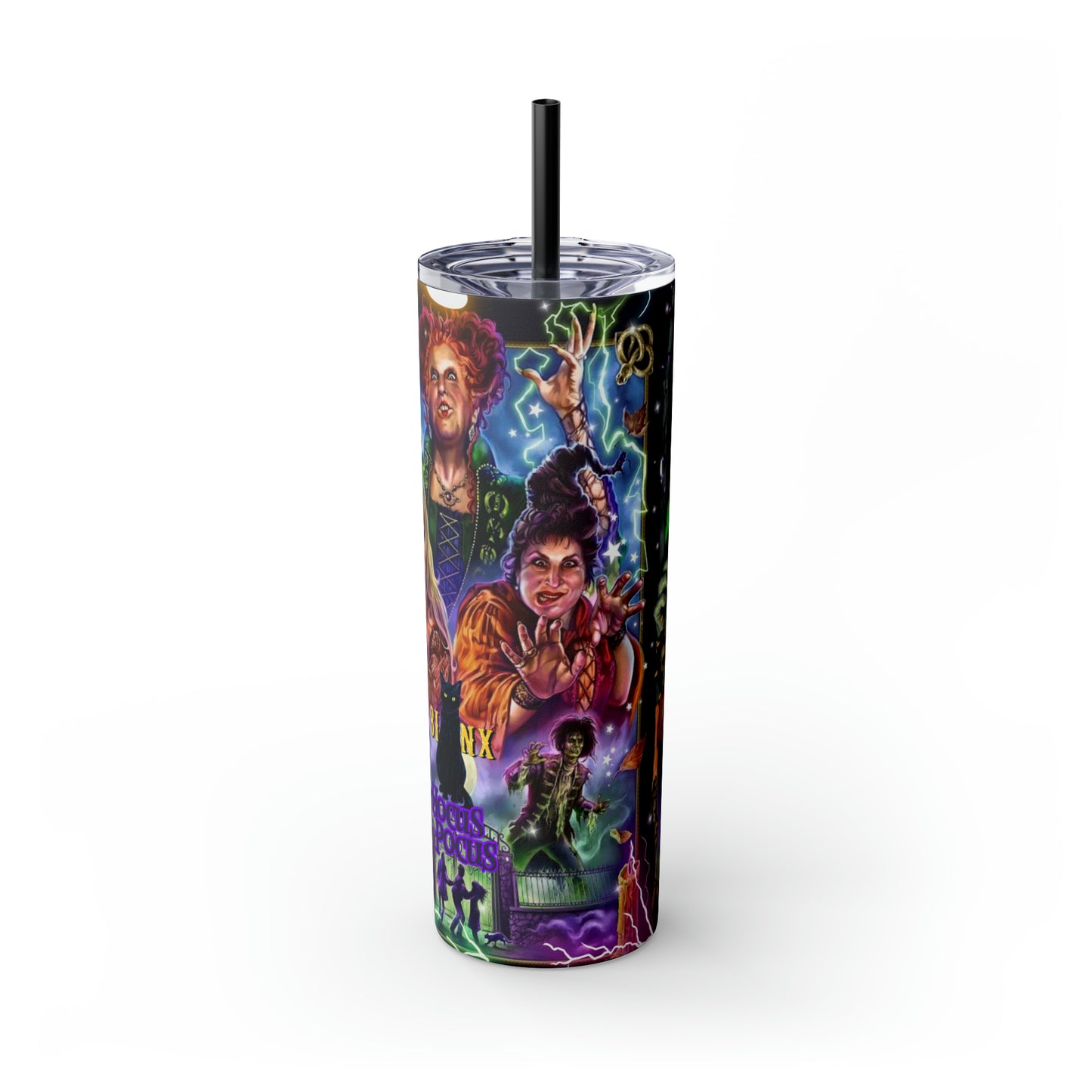 Hocus Pocus Skinny Tumbler with Straw, 20oz