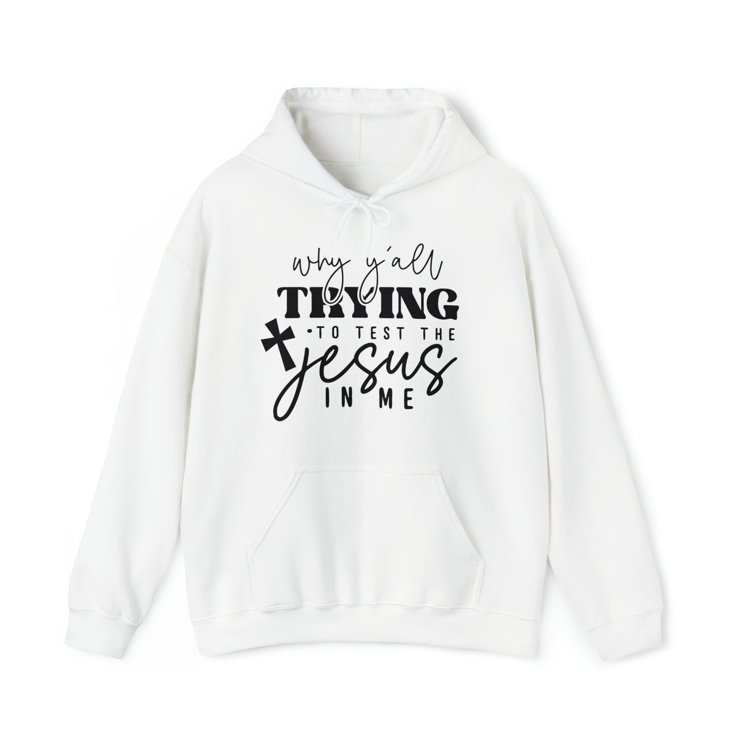 Testing my Jesus Unisex Heavy Blend™ Hooded Sweatshirt