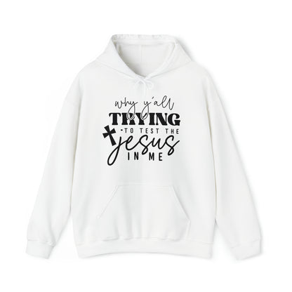 Testing my Jesus Unisex Heavy Blend™ Hooded Sweatshirt