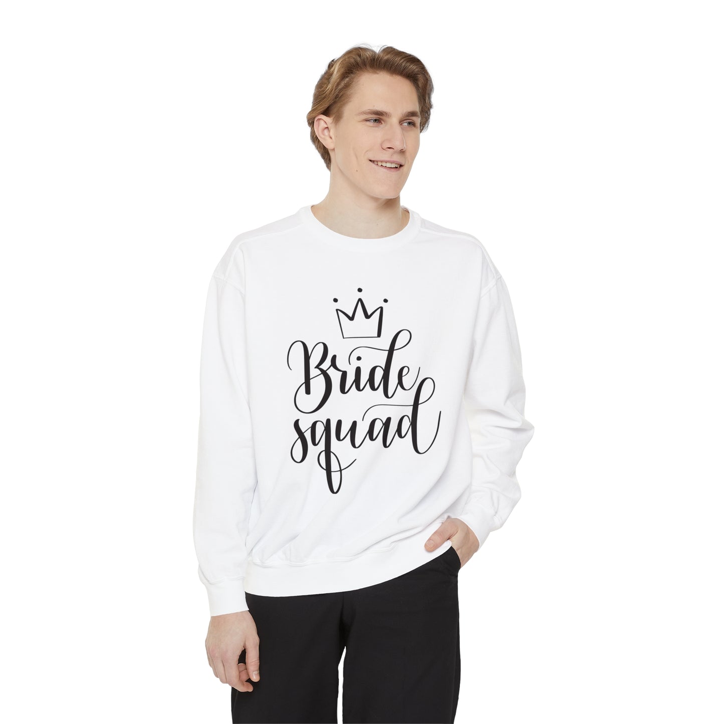 Bride Squad Unisex Garment-Dyed Sweatshirt