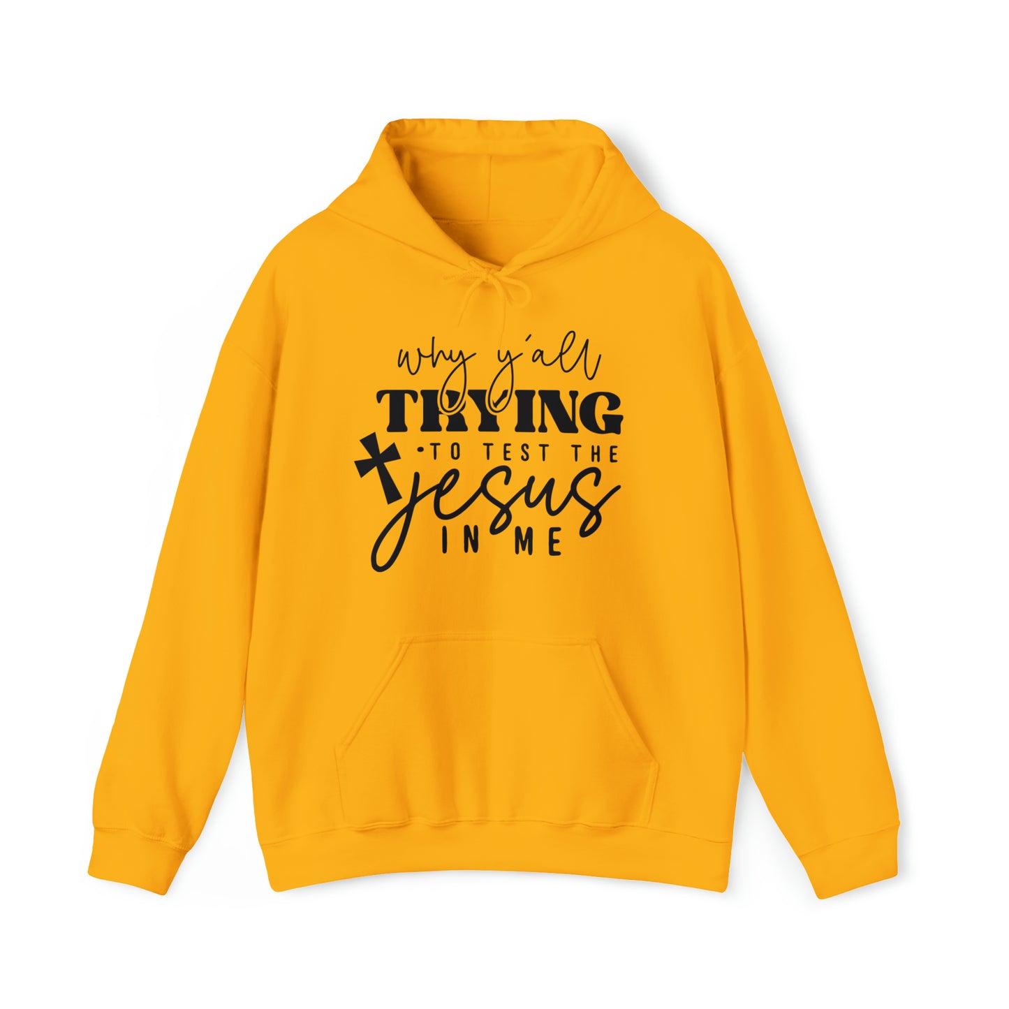 Testing my Jesus Unisex Heavy Blend™ Hooded Sweatshirt