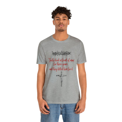 Jesus Paid the Price Christian Jesus Unisex Jersey Short Sleeve Tee