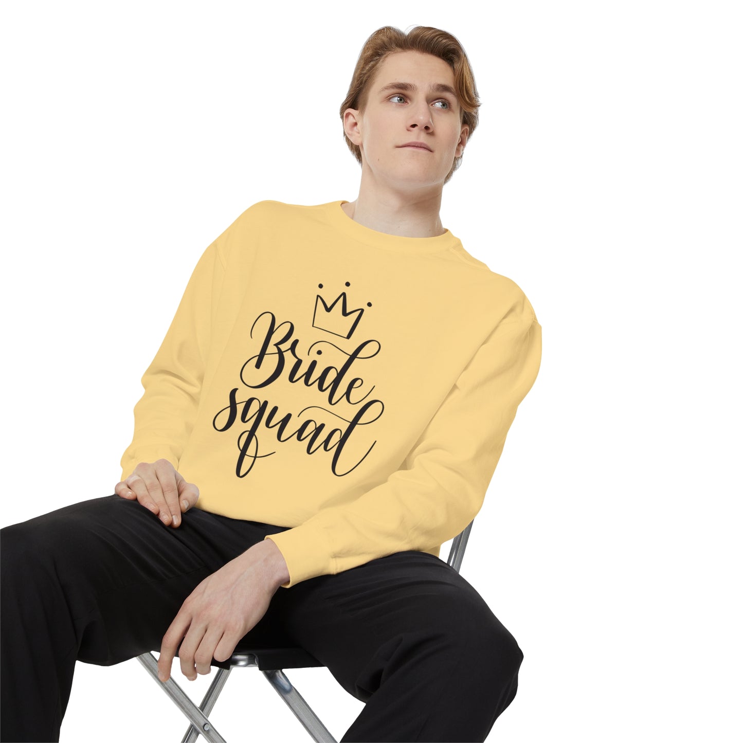 Bride Squad Unisex Garment-Dyed Sweatshirt