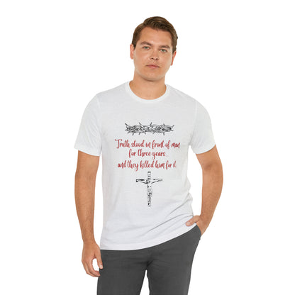 Jesus Paid the Price Christian Jesus Unisex Jersey Short Sleeve Tee