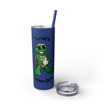 Turtle Skinny Tumbler with Straw, 20oz