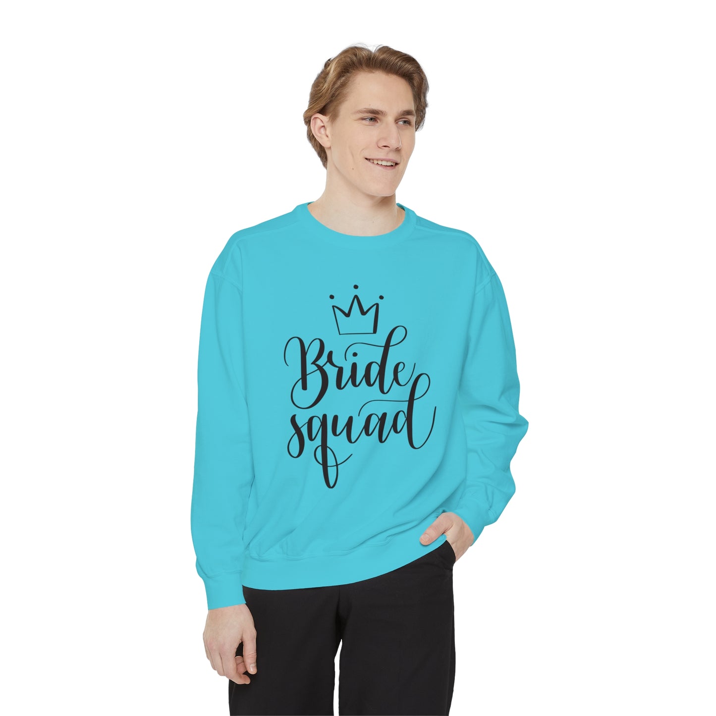 Bride Squad Unisex Garment-Dyed Sweatshirt