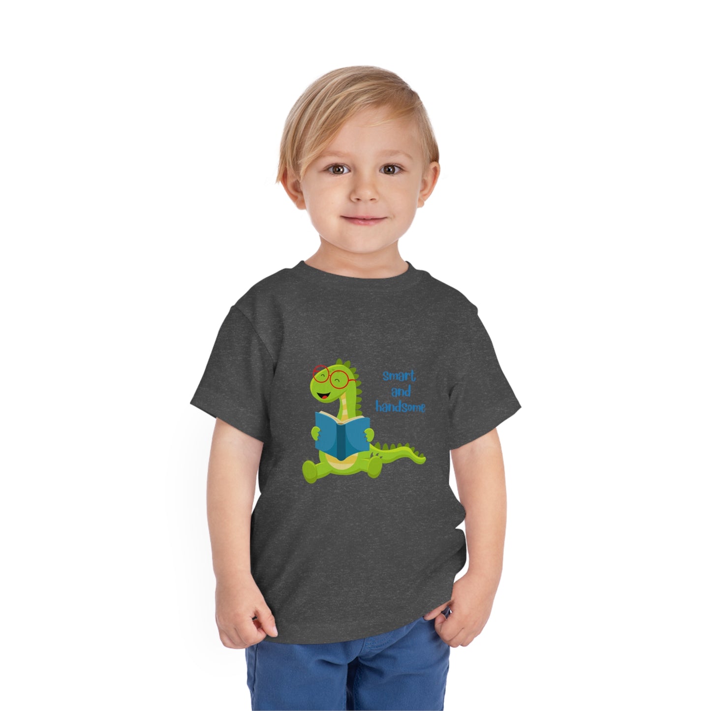 Smart and Handsome Toddler Short Sleeve Tee Back to School