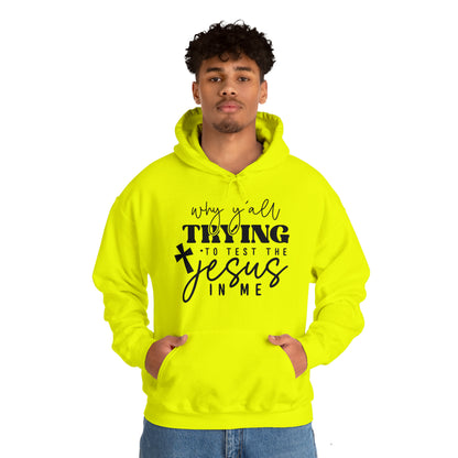 Testing my Jesus Unisex Heavy Blend™ Hooded Sweatshirt