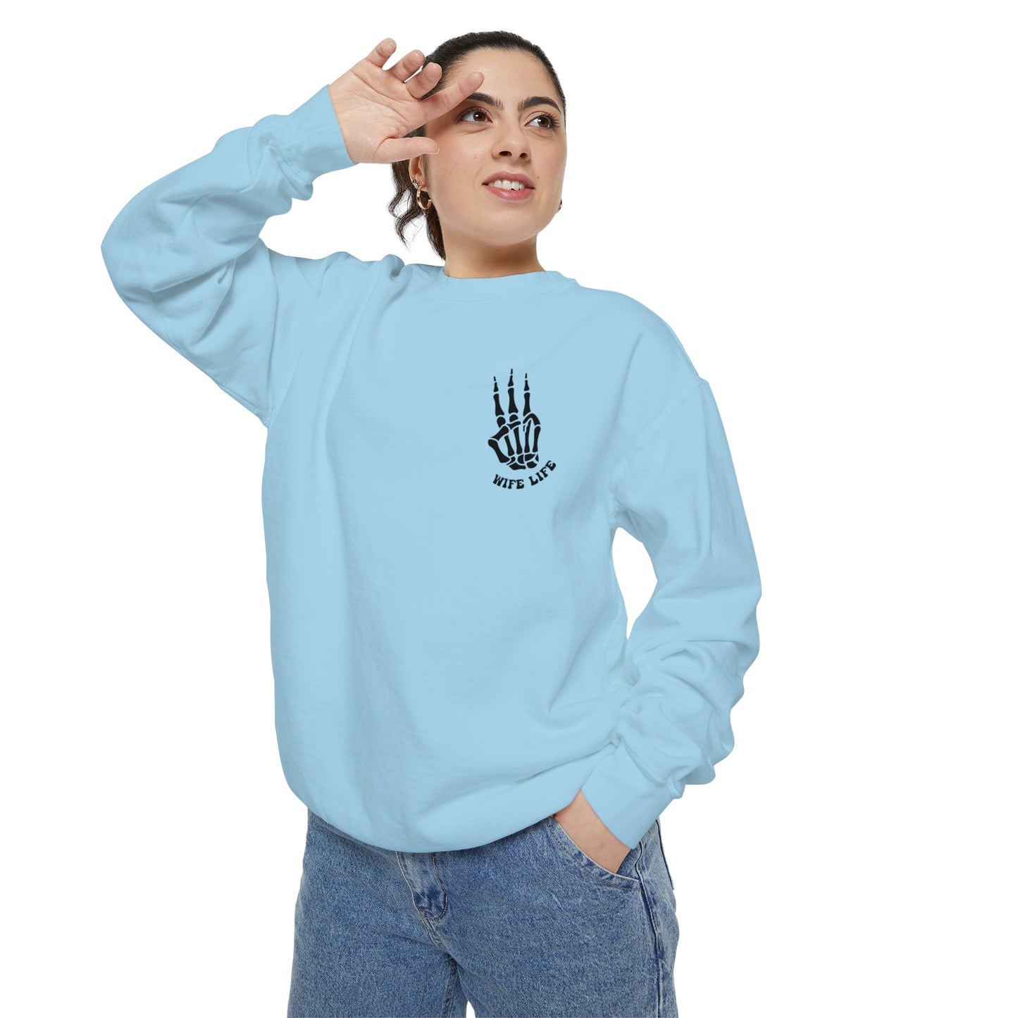 Square up Unisex Garment-Dyed Sweatshirt