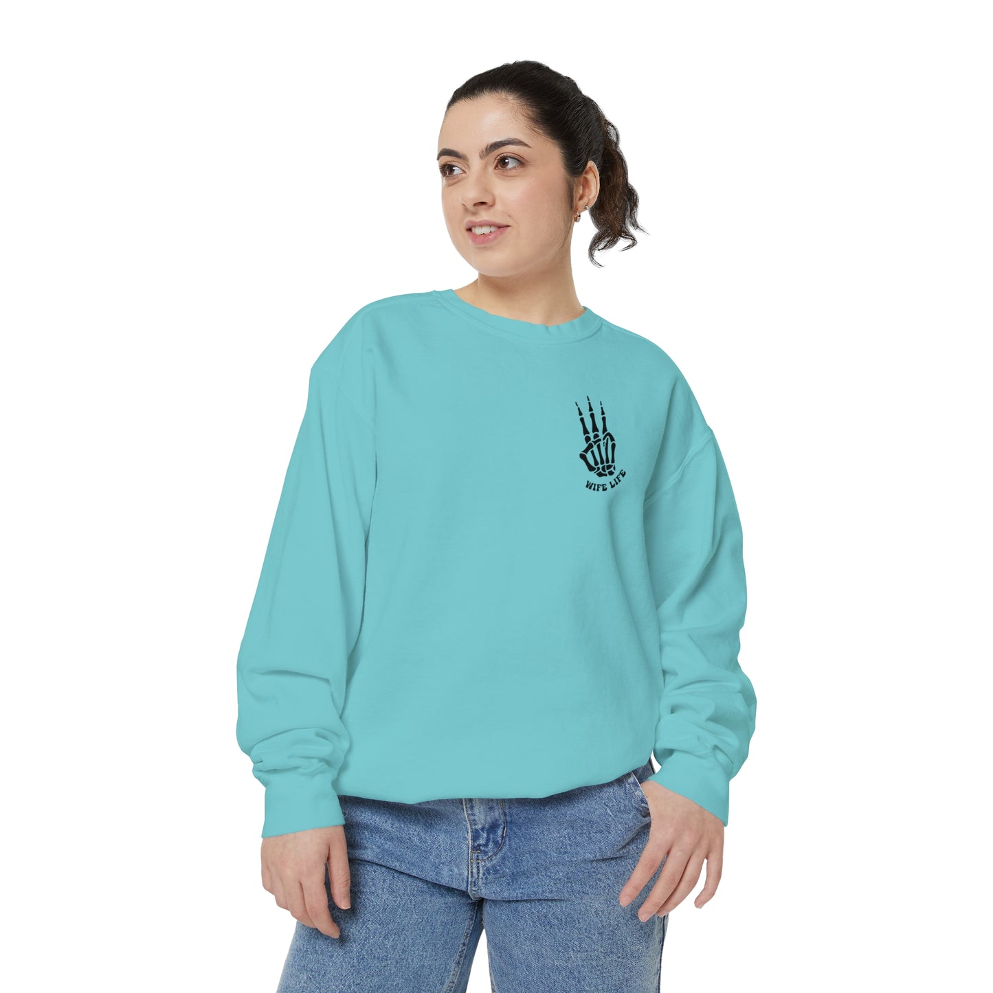 Square up Unisex Garment-Dyed Sweatshirt