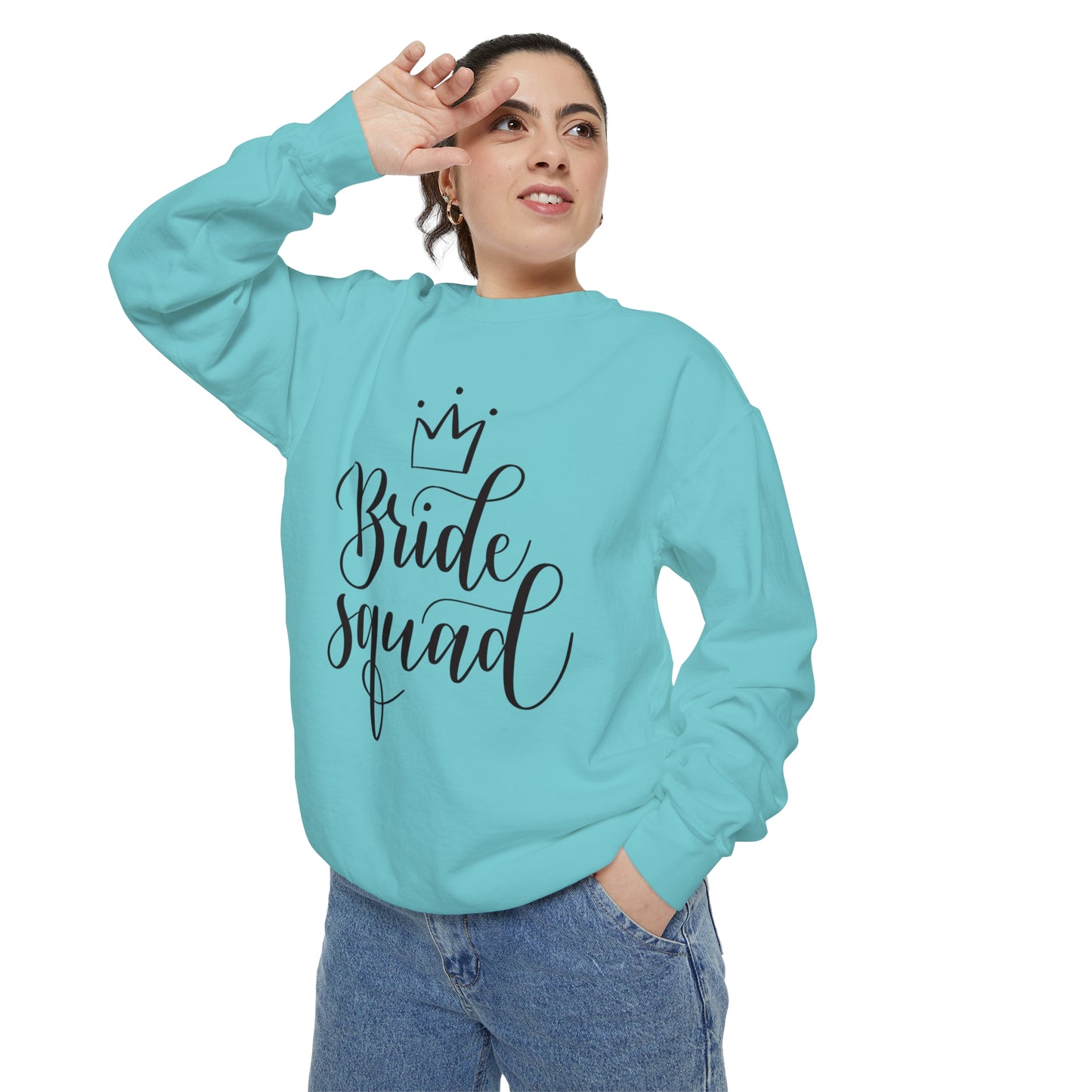 Bride Squad Unisex Garment-Dyed Sweatshirt