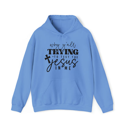 Testing my Jesus Unisex Heavy Blend™ Hooded Sweatshirt