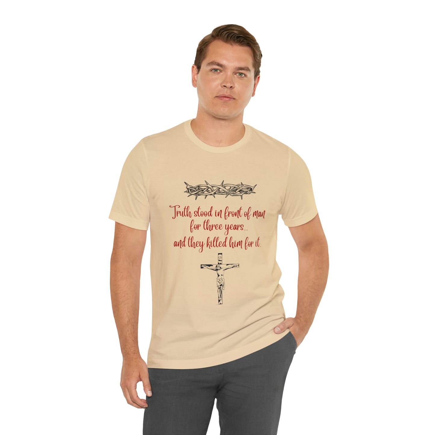 Jesus Paid the Price Christian Jesus Unisex Jersey Short Sleeve Tee