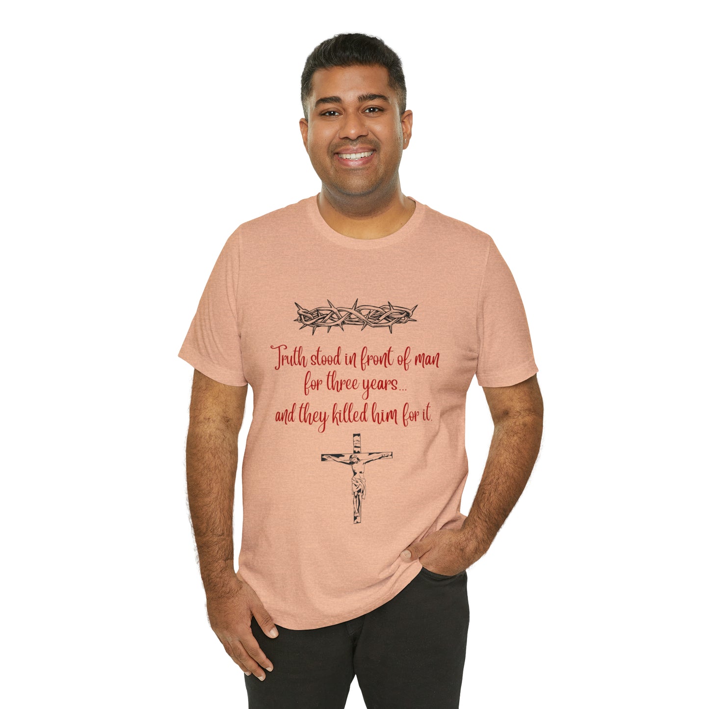 Jesus Paid the Price Christian Jesus Unisex Jersey Short Sleeve Tee