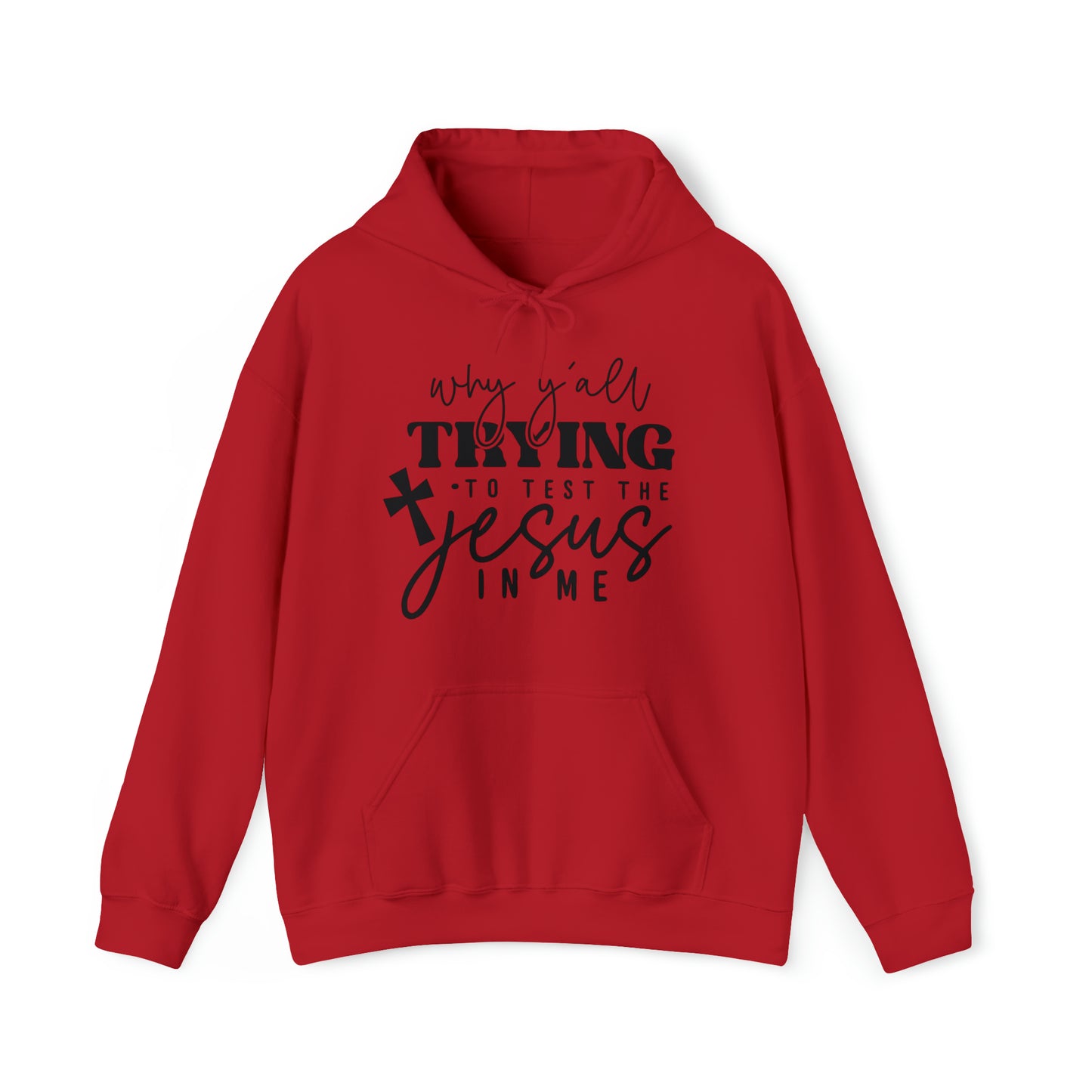 Testing my Jesus Unisex Heavy Blend™ Hooded Sweatshirt