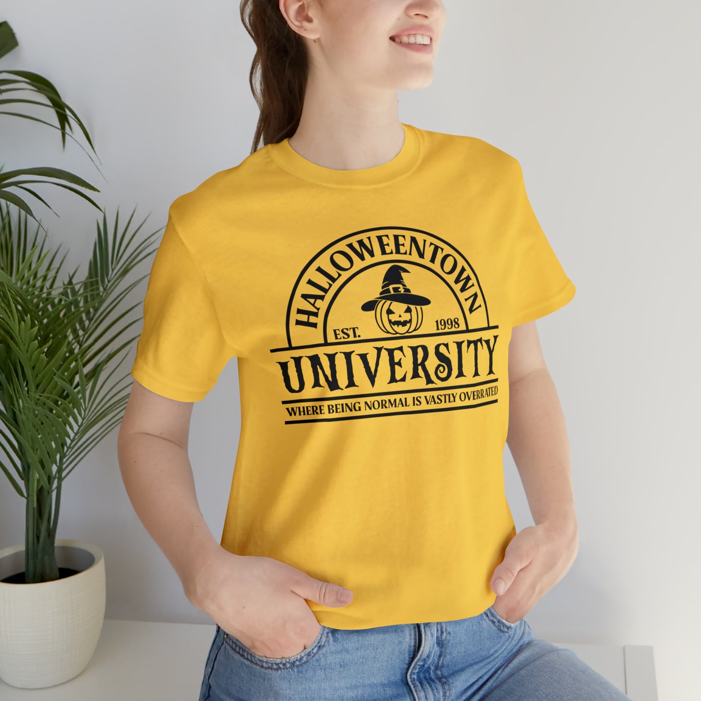 Halloween University Unisex Jersey Short Sleeve Tee