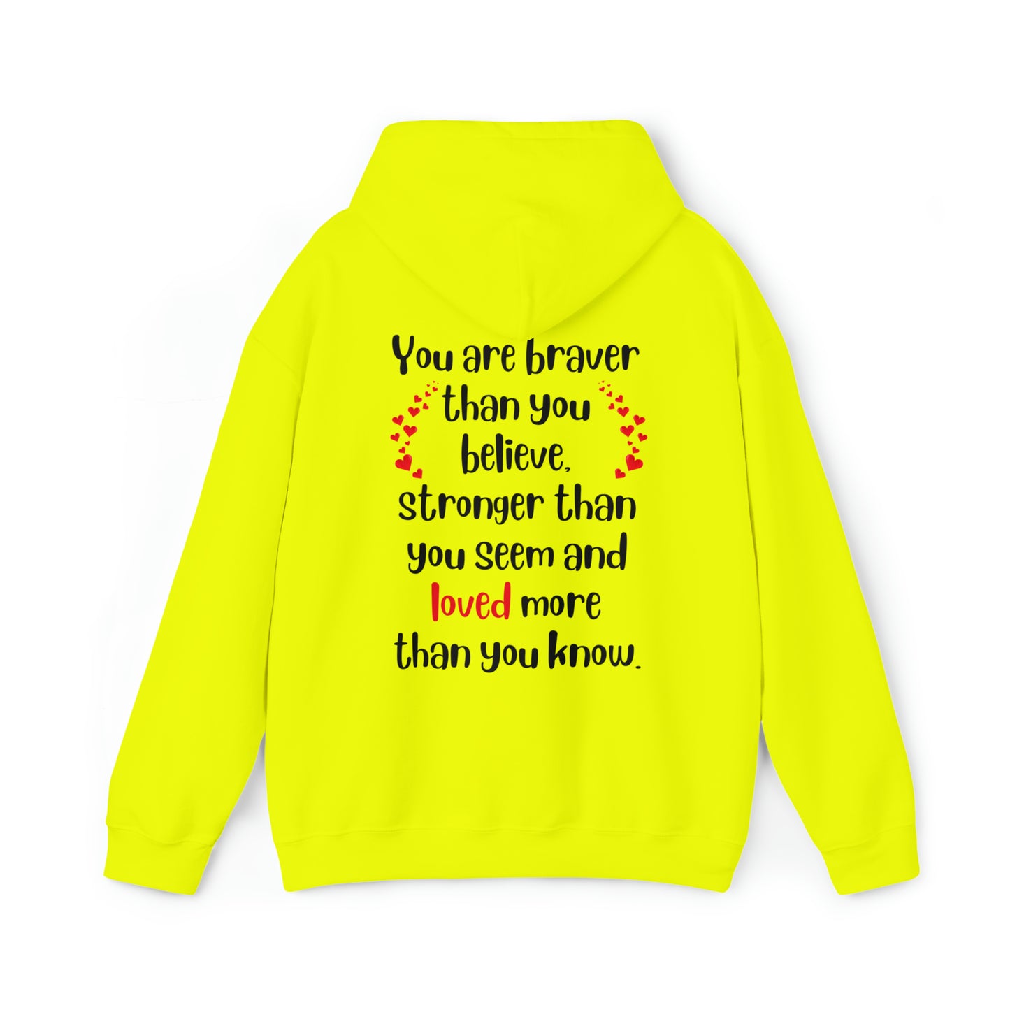 Brave, Strong & Loved Unisex Heavy Blend™ Hooded Sweatshirt