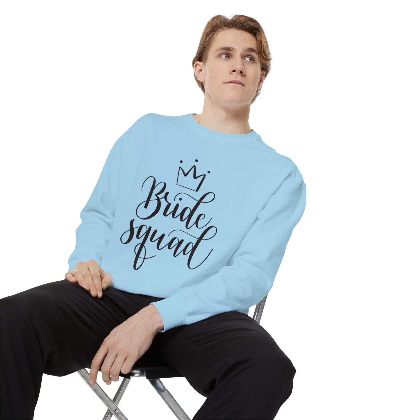 Bride Squad Unisex Garment-Dyed Sweatshirt