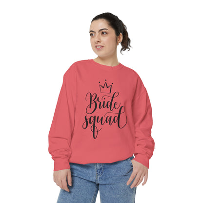 Bride Squad Unisex Garment-Dyed Sweatshirt