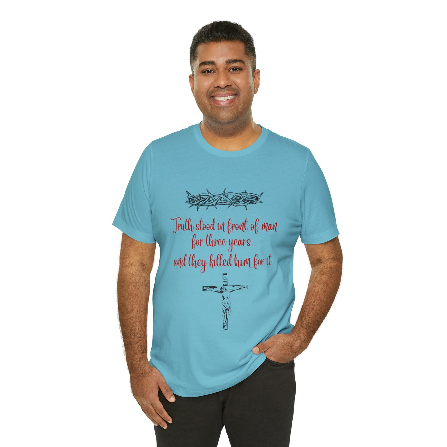 Jesus Paid the Price Christian Jesus Unisex Jersey Short Sleeve Tee