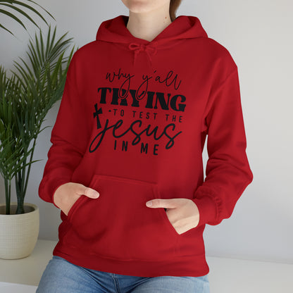 Testing my Jesus Unisex Heavy Blend™ Hooded Sweatshirt