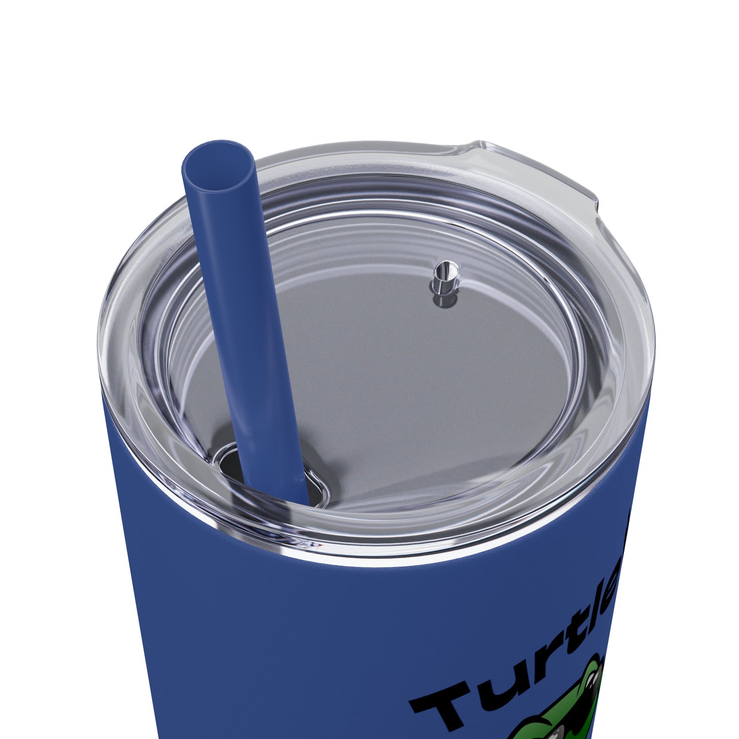 Turtle Skinny Tumbler with Straw, 20oz