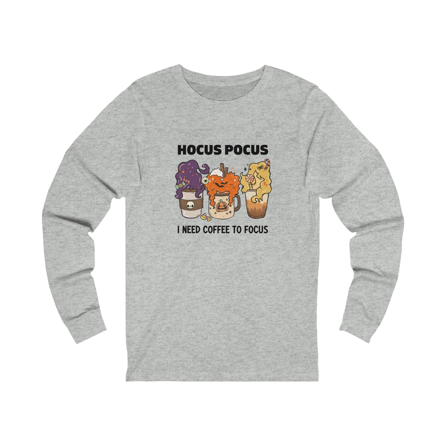 Hocus Pocus Coffee Unisex Jersey Long Sleeve Tee