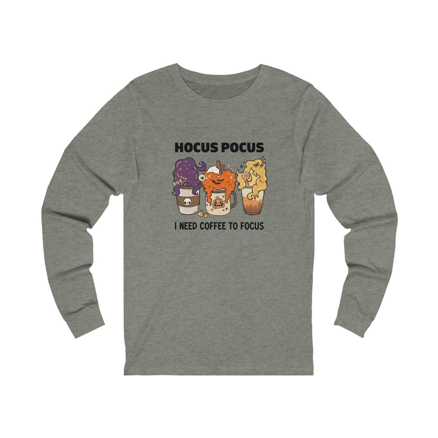 Hocus Pocus Coffee Unisex Jersey Long Sleeve Tee