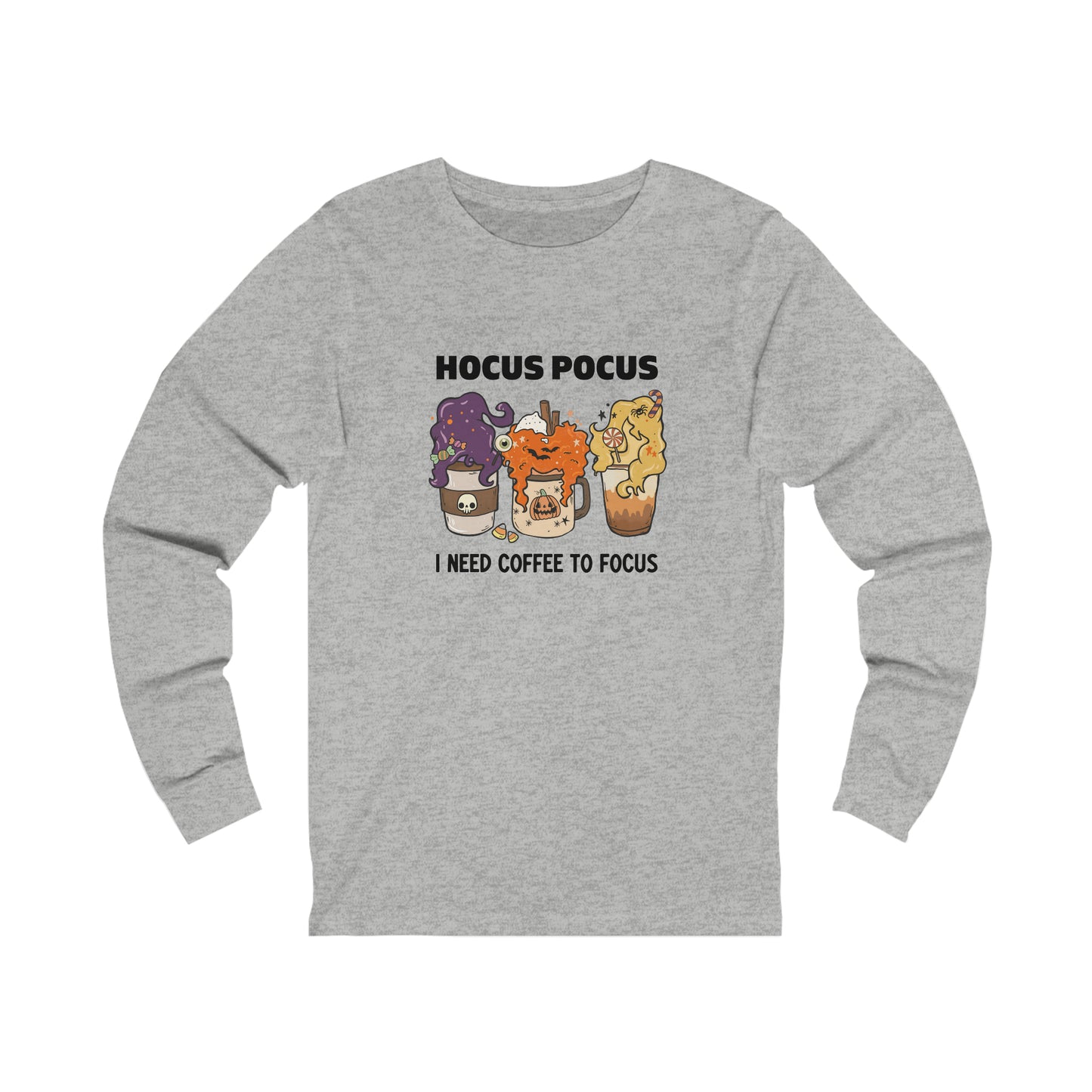 Hocus Pocus Coffee Unisex Jersey Long Sleeve Tee