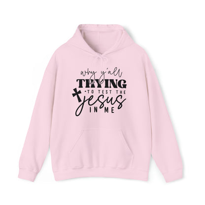 Testing my Jesus Unisex Heavy Blend™ Hooded Sweatshirt