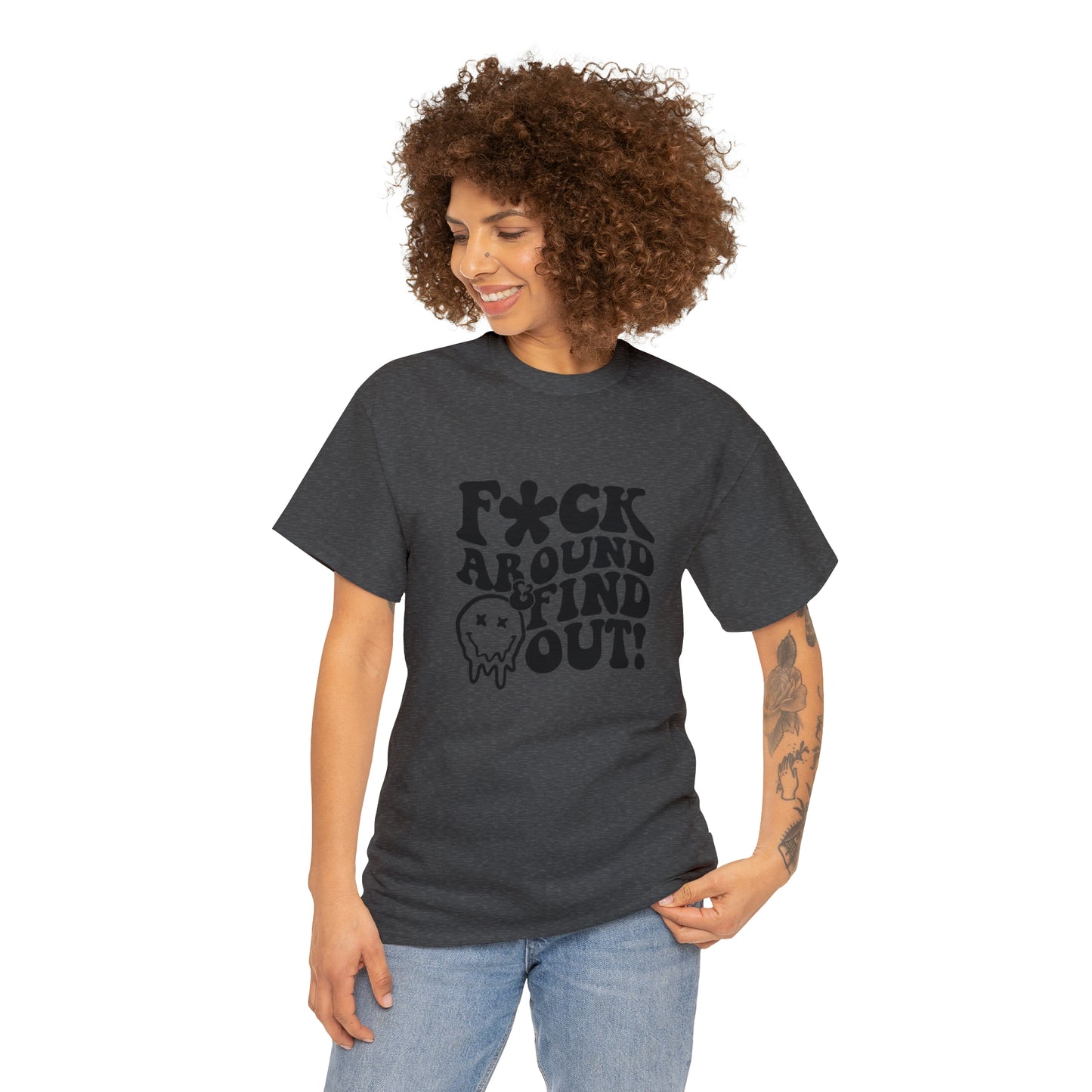 F Around and find out Unisex Heavy Cotton Tee