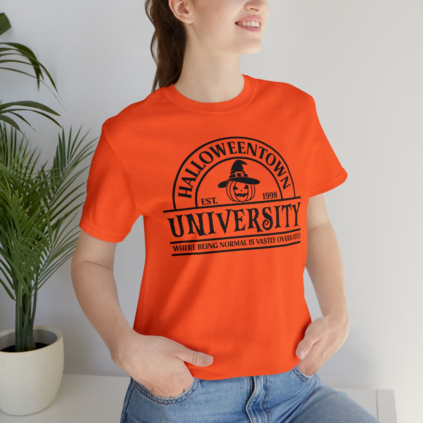 Halloween University Unisex Jersey Short Sleeve Tee