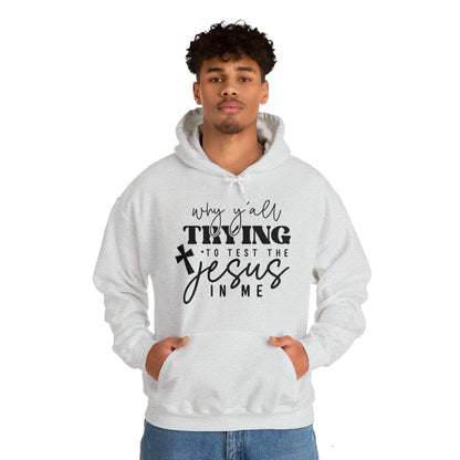 Testing my Jesus Unisex Heavy Blend™ Hooded Sweatshirt