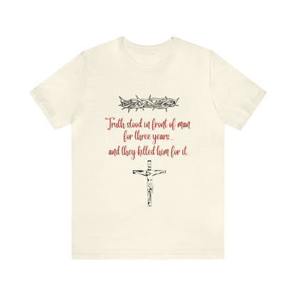 Jesus Paid the Price Christian Jesus Unisex Jersey Short Sleeve Tee