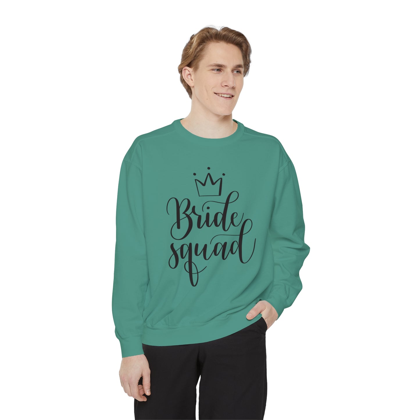 Bride Squad Unisex Garment-Dyed Sweatshirt