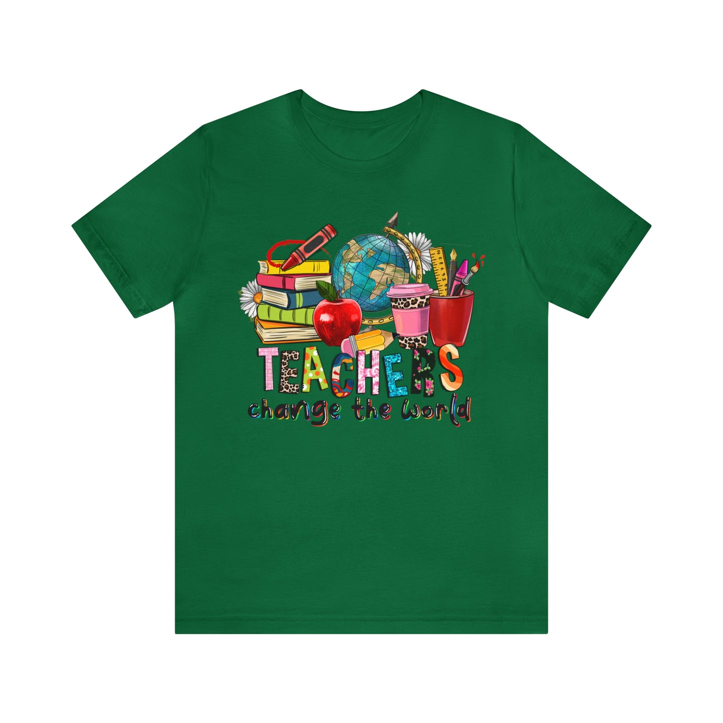 Teachers change the world Unisex Jersey Short Sleeve Tee