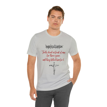 Jesus Paid the Price Christian Jesus Unisex Jersey Short Sleeve Tee