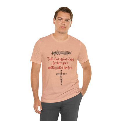 Jesus Paid the Price Christian Jesus Unisex Jersey Short Sleeve Tee