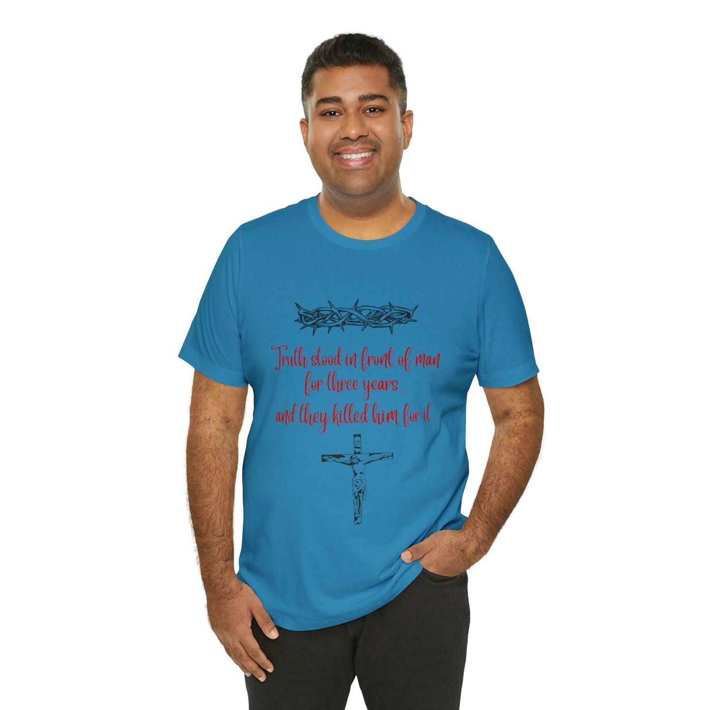 Jesus Paid the Price Christian Jesus Unisex Jersey Short Sleeve Tee