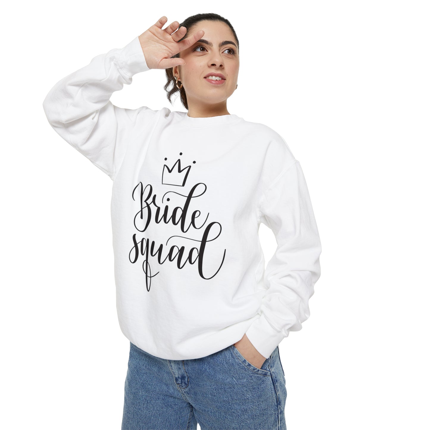 Bride Squad Unisex Garment-Dyed Sweatshirt