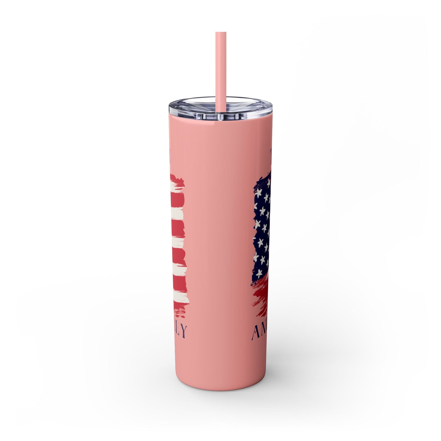 THE OUTLAW AND THE HILLBILLY Skinny Tumbler with Straw, 20oz