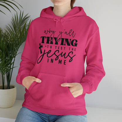 Testing my Jesus Unisex Heavy Blend™ Hooded Sweatshirt