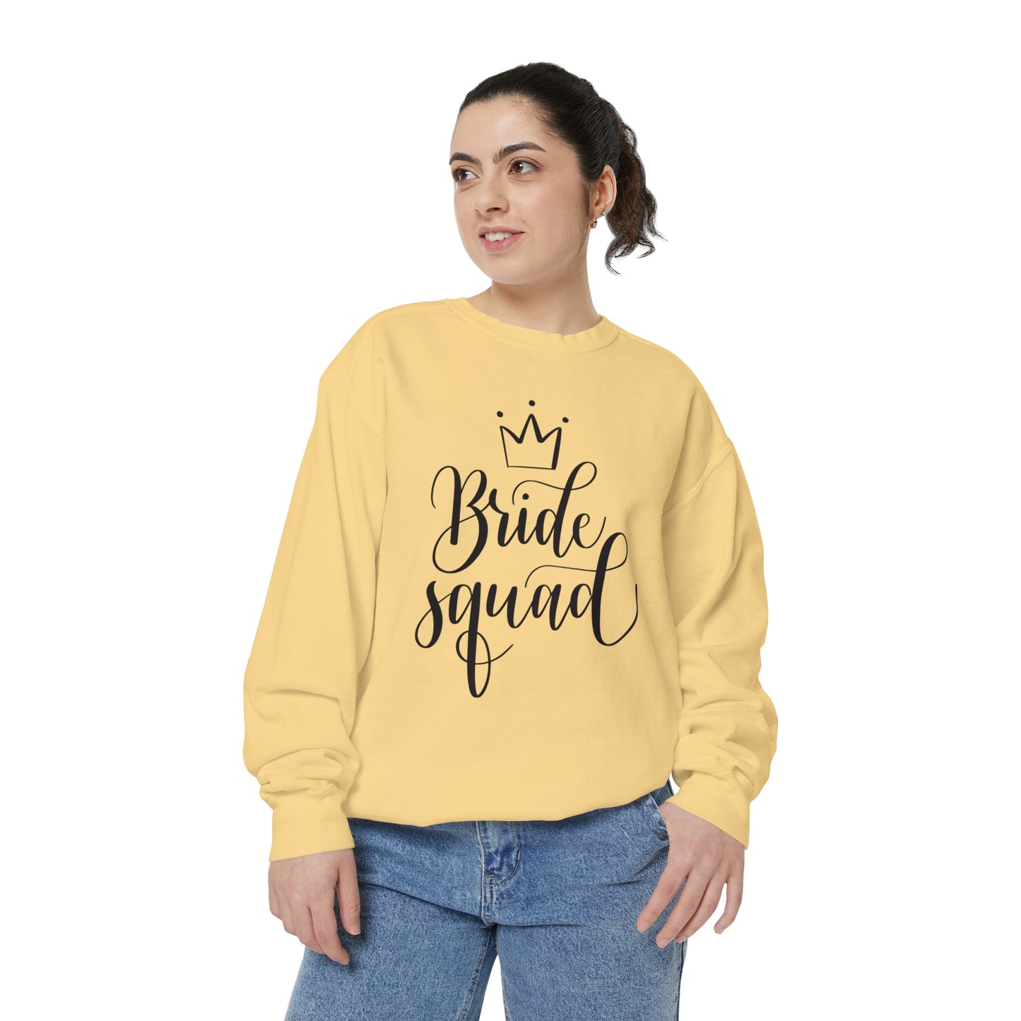 Bride Squad Unisex Garment-Dyed Sweatshirt