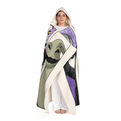 Nightmare before Christmas Hooded Sherpa Fleece Blanket