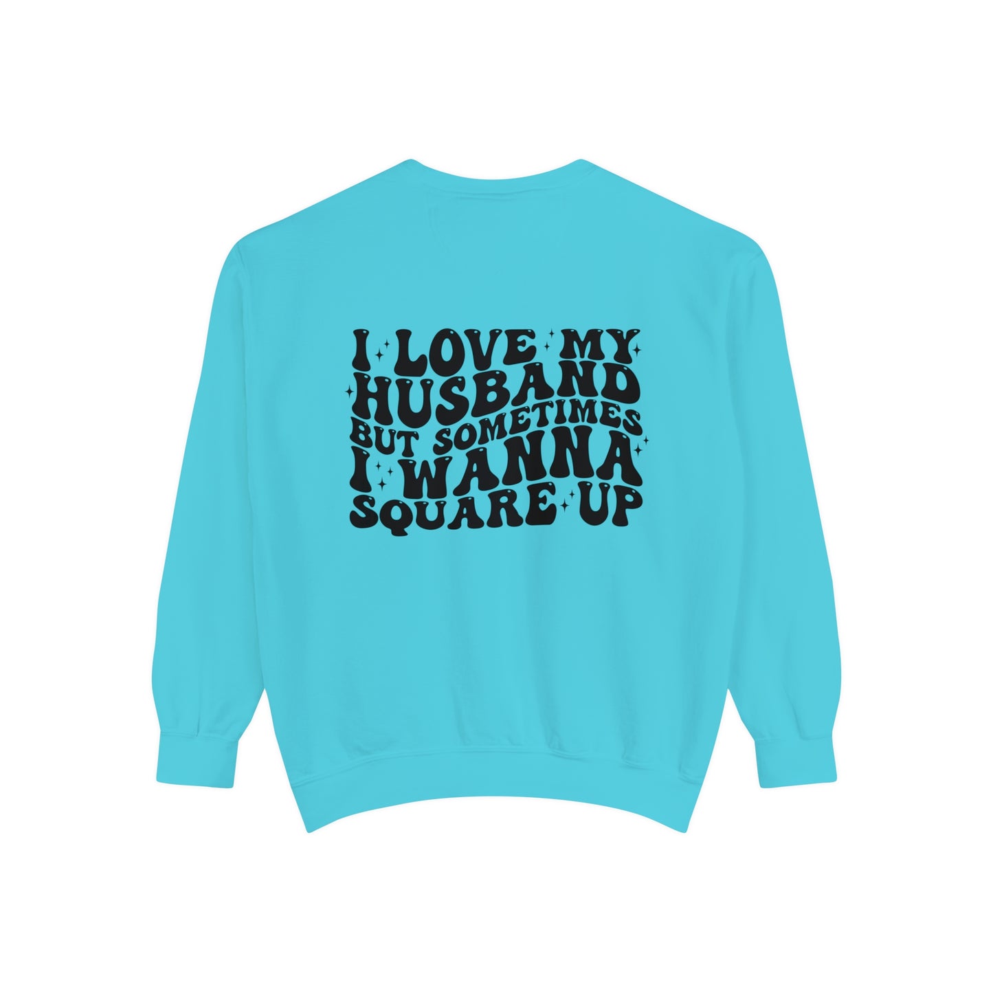 Square up Unisex Garment-Dyed Sweatshirt