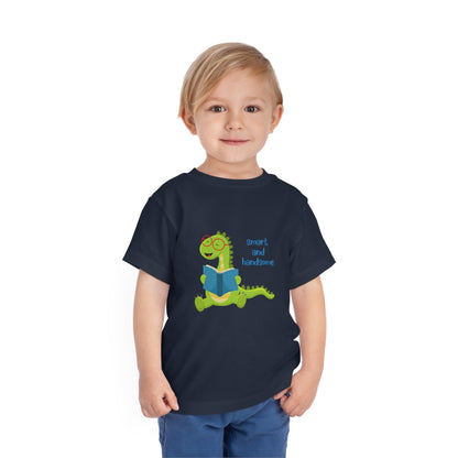 Smart and Handsome Toddler Short Sleeve Tee Back to School