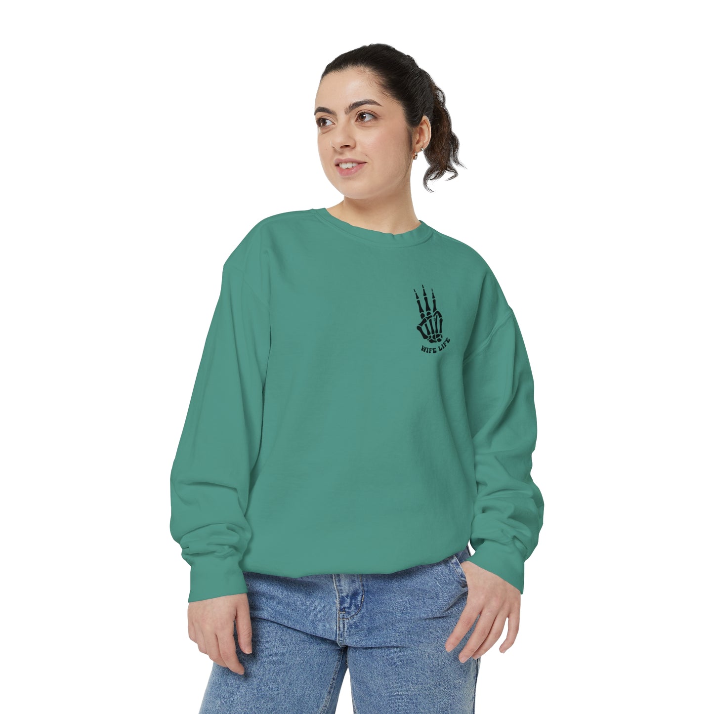 Square up Unisex Garment-Dyed Sweatshirt